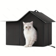 Căsuță de Exterior pentru Pisici – Impermeabilă, din Material Oxford, TMEG709519
