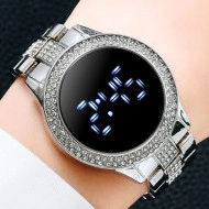 Ceas Dama Fashion Touch Screen Digital, Argintiu, LD092-V1 - Img 3