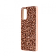 Husa pentru Samsung Galaxy S20 PLUS - Husa Luxury Glitter Diamond Rose-Auriu