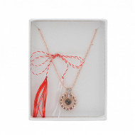 Lantisor Dama Hearts "Te iubesc" 100 de limbi - auriu COL154-V2