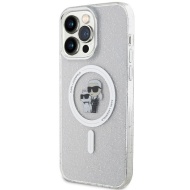 Original Pouch KARL LAGERFELD hardcase Karl&Choupette Glitter MagSafe KLHMP14XHGKCNOT for Iphone 14 Pro Max transparent
