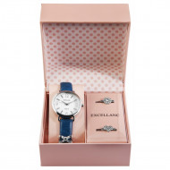 Set cadou, ceas dama, Excellanc, cu charm pentru curea, PM1900252-001
