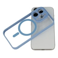 Acrylic Color Magsafe Case for Samsung Galaxy S25 light blue, POK064454 - Img 3