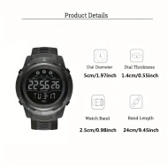 Ceas digital sport unisex cu lumină de noapte, alarma, cronometru, PMFC147703 - Img 2