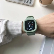 Ceas Sport Led Unisex, Quartz, afisaj Digital, verde, LD203-V2 - Img 4