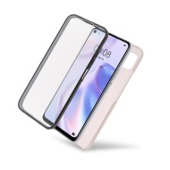Husa iPhone 11 PRO - 360 Fully cu Spate din Policarbonat si Folie din Silicon - Crem