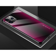 Husa iPhone 11 PRO - Husa Pro Shield Sticla Rosu cu Efect Gradient