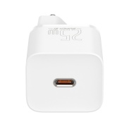 Incarcator priza Baseus Super Si 1C Type C - QC 3.0 PD 25W 3A with Type C to Type C, alb