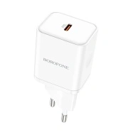Incarcator Priza Borofone BN6 Field - Type C - QC 3.0 PD 20W white, ŁAD001520 - Img 3