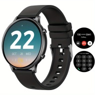 JELLOO Ceas smartwatch, cu ecran de 3.53 cm pentru femei si barbati, PMAR13930-NEGRU