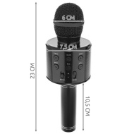 Microfon Karaoke Wireless, negru, PM000221893