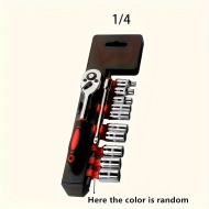 Set de 12 chei tubulare cu clichet de 1/4", PMPL126235