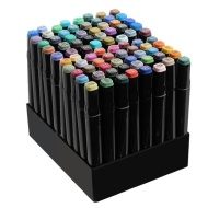 Set de 80 de carioci cu 2 capete, cu husa si organizator, PM000241033