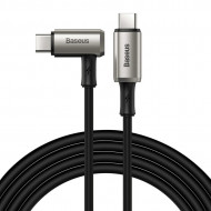 Cablu de date&Incarcare USB-C PD 3.1 Baseus Hammer, 100W (20V/5 Amperi), Transfer 4K HD, 1.5 Metri, Negru, PMCATPN-01