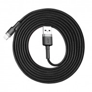 Cablu pentru incarcare si transfer de date Baseus Cafule USB/USB Type-C 3m Negru/Gri, PMCALKLF-RG1