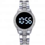 Ceas Dama Fashion Touch Screen Digital, Argintiu, LD092-V1