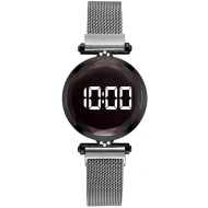 Ceas Dama Fashion Touch Screen Digital, Argintiu, LD093-V1 - Img 3