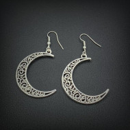 Cercei Dama, silver moon - argintiu CD035