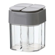 Dozator de condimente, cu 4 compartimente, gri, PMKH229467