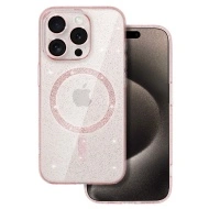Glitter Magsafe Case for Samsung Galaxy S25 Ultra pink clear, POK064478