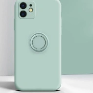 Husa pentru SAMSUNG GALAXY S21 ULTRA, Vennus Silicone cu inel, menta - Img 3