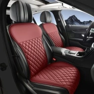 Husă pentru scaun auto față din piele ecologică – 130x50 cm, model elegant, TMDW706296