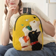 Rucsac damă Cats cu model pisici si pasari – Stil casual și adorabil, TMFL747828