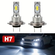 Set 2 Becuri cu LED pentru faruri, 6000K, faza lunga, faza scurta, ceata, PMRA17141