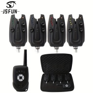 Set 4+1 Avertizori Electronici de Pescuit cu Telecomandă și Husă de Transport – JSFUN, TMKH345958