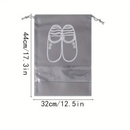 Set 5 saci de depozitare pantofi, pentru calatorie, cu protectie antipraf, PMXY199296