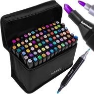 Set de 80 de carioci cu 2 capete, cu husa si organizator, PM000241033