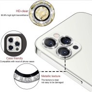 Sticlă securizată HARD DIAMOND pentru cameră (LENTILĂ) pentru iPhone 15 Pro/15 Pro Max, neagră (3 lentile), MGPROB03827