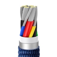 Baseus Cablu Tip C la Tip C, 1.2 metri, 100 W, albastru, KABAV1300