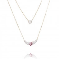 Colier fashion, placat cu aur 14K, PMNST15053