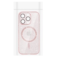 Glitter Magsafe Case for Samsung Galaxy S25 Ultra pink clear, POK064478