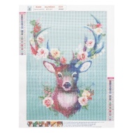 Goblen mozaic cu diamante, cerb, 30 x 40 cm, PM000162133