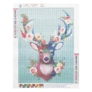 Goblen mozaic cu diamante, cerb, 30 x 40 cm, PM000162133