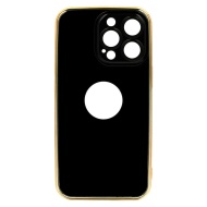 Husa din silicon Beauty pentru Iphone 14, negru/ auriu, POK051965