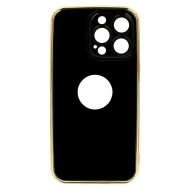 Husa din silicon Beauty pentru Iphone 14, negru/ auriu, POK051965 - Img 2