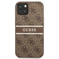 Husa pentru IPHONE 13 MINI, GUESS 4G STRIPE, maro