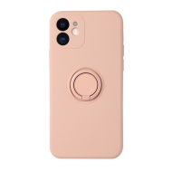 Husa pentru SAMSUNG GALAXY S21 ULTRA, Vennus Silicone cu inel, roz