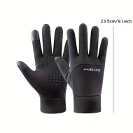 Manusi calduroase de iarna, compatibile cu ecranul tactil, rezistente la apa si vant, antiderapante, PMXP44805 - Img 3