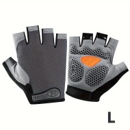 Manusi sport antiderapante, repirabile, marimea L, gri, PMVA55982