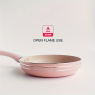 Mini Tigaie Antiaderentă Roz – 16 cm, Ideală pentru Ouă și Gustări Rapide, TMML175104