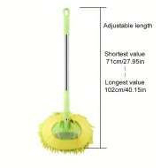 Mop din microfibra ultra-absorbant, cu maner extensibil, pentru spalare auto, PMEA150704