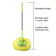 Mop din microfibra ultra-absorbant, cu maner extensibil, pentru spalare auto, PMEA150704 - Img 3