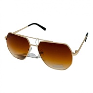 Ochelari de soare cu rama metalica, Unisex, AS-1840-MARO