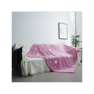 Patura moale si pufoasa, luminoasa, roz, 150 x 180 cm, PM24302_R