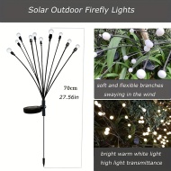Set 10 Lumini Solare LED pentru Exterior – Lumină Caldă, Rezistente la Apă, Montaj Ușor, PMXP12070