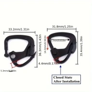 Set 50 bucati Cleme din Plastic Durabil pentru Plasa de Umbrire - Perfecte pentru Sere, Parasolare si Mobilier de Exterior, PMRA78149 - Img 4